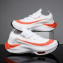 Men's Sneakers Lace Up Round Toe Cushioning Running Shoes for Woman Trainer Race Breathable