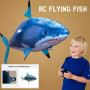 Remote Control Shark Toys Air Swimming RC Animal Infrared Fly Balloons Clown Fish Toy For Children Christmas Gifts Flying F B7H1