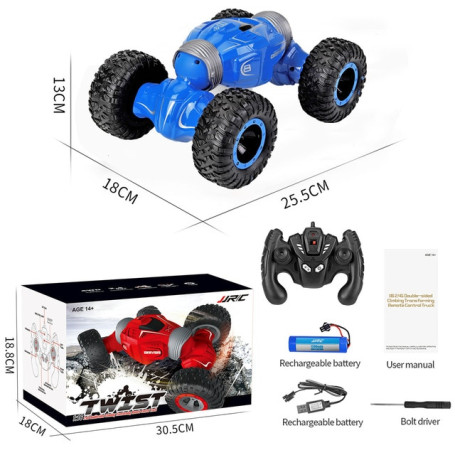 2.4Ghz 4WD RC Car Twist High Speed Stunt Remote Control Off Road Drift Vehicle Double-side Drive Climbing Cars