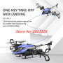4K Remote Control Folding Helicopter WiFi FPV 4K HD Camera RC Plane Altitude Hold One-Key-Land/Off/Return RC Quadcopter Boy Gift