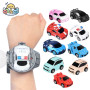Children Boys Gift Cartoon Mini RC Remote Control Car Watch Toys Electric Wrist Rechargeable Wrist Racing Cars Watch For Girls