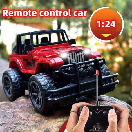 Off Road RC Car 4WD RC Drift Car Toy With Light Remote Control JEEP Model Vehicle Car 4x4 Drive RC Racing Car Toy for Children