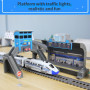 Electric Train High Speed Train Model Railway Track Harmony Rail Toy Car Assemble DIY Set For Children Toys