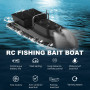 RC Fish Finder Fishing Bait Boat Double Motors 1.5kg Loading 500m Remote Control Fixed Speed With 1 Battery 1 LED Light