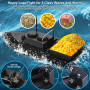RC Fish Finder Fishing Bait Boat Double Motors 1.5kg Loading 500m Remote Control Fixed Speed With 1 Battery 1 LED Light