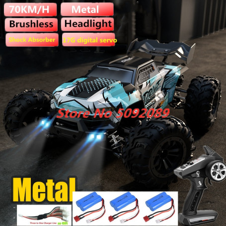 Professional Adult 70KM/H Metal Frame 2.4GHz Rc Car All-Terrain 70Km/h Off-Road Brushless Motor RC Racing Car Vehical Toy Gifts