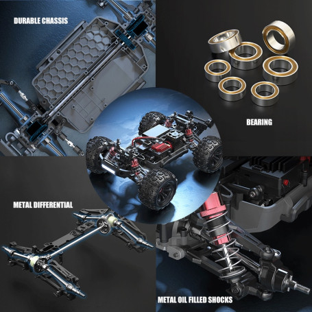 16207 70KM/H Brushless RC Car 4WD Electric High Speed Off-Road Remote Control Drift Monster Truck