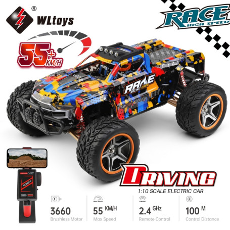 104016 104019 1/10 4x4 Remote Control Cart 4WD 55KM/H Off-Road Drift Profeesional Alloy RC Car VS WPL C24
