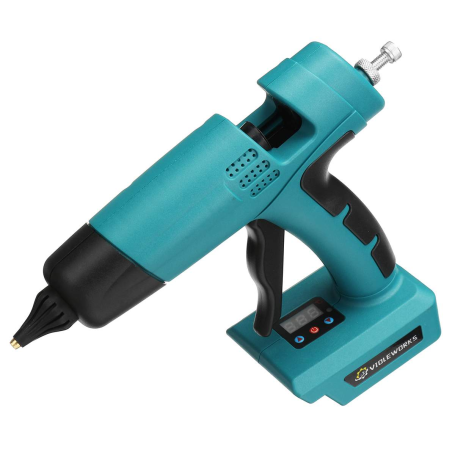 1200W 18V Cordless Hot Melt Glue Gun Adjustable Temperature Digital Display No Battery Home DIY Tool For 18V Battery