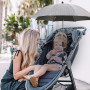 Universal Baby Stroller Folding Umbrella UV Sun Rain Protection 360 Degrees Adjustable Sunshade Sun Visor Canopy Cover