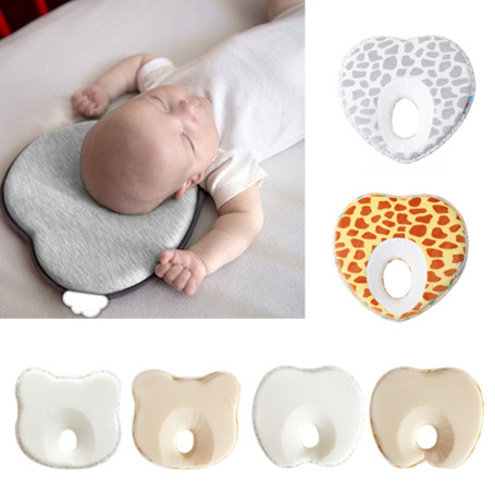Infant Anti Roll Toddler Pillow Heart Shape Toddler Sleeping baby head Protect Newborn Baby Bedding