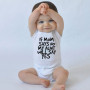 Newborn Baby Letter Print Girl Boy Clothing 100%Cotton Rompers Jumpsuit 0-24M