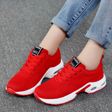 Running Shoes New Light Breathable Air Cushion Shoes Mesh Men Brand Outdoor Sport Shoes Women Fashion Sneakers Lace-up 1713