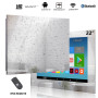 22 Inch Bathroom TV Mirror IP66 Waterproof, Built-in Smart Android 11 System 5G Wi-Fi Bluetooth