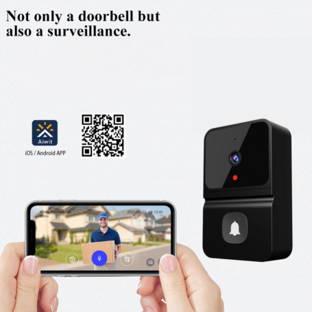Wireless Doorbell WiFi Outdoor HD Camera Security Door Bell Night Vision Video Intercom Voice Change For Home Monitor Door Phone
