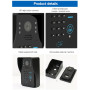 HD 720P Wireless WIFI doorbell door Night Vision Waterproof IP65 Video intercom door phone with keyboard