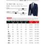 Men Blazers Sets 2 Pieces Elegant Luxury Formal Wedding 3 Suits Full Business Korean  Pants Blue Coats Jackets