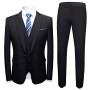 Men Blazers Sets 2 Pieces Elegant Luxury Formal Wedding 3 Suits Full Business Korean  Pants Blue Coats Jackets