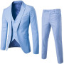 Burgundy Men's Suit Groom Wear Tuxedos 3 Piece Wedding Suits Groomsmen Best Man Formal Business Suit For Men (Jacket+Pant +vest)