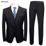 Men Wedding 2 Pieces Suit 3 Set Blazers Elegant Full Luxury Coat Pants Design Latest Vest Business 2022 Slim Fit Jacket Trousers