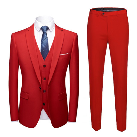 Three Piece Suit Men Costumes | Suit 3 Pieces Male Slim | 3 Pcs Suit  Gentleman - Fashion - Aliexpress