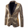 Charm Men Casual One Button Fit Suit Coat Jacket Sequin Party Top Fashionable Design High Quality Jacket Куртка Мужская 2021