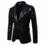 Charm Men Casual One Button Fit Suit Coat Jacket Sequin Party Top Fashionable Design High Quality Jacket Куртка Мужская 2021