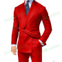 Grey Men Suits Peak Lapel  Men Blazer Two Piece Jacket Black Pants Slim Fit Groom Wedding Tuxedos Costume Homme