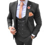 Elegant Male Suit in Casual Jacket Pants Vest 3 Pieces Double Breasted Vest Formal Party Business Wedding Suits