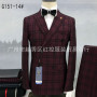 Fashion Plaid Mens Suit 2 Pieces Slim Fit Double Breasted Wedding Blazer Pants Set Business Printed Suits for Men Luxury Tuxedos