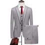 High quality S-6XL (suit + vest + trousers) British style casual wedding dress work business men's formal suit three-piece suit
