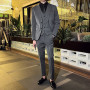 6XL 7XL Jacket Vest Pants High-end Brand Boutique Fashion Men's Solid Color Casual Business Suit Three-piece Suit Groom Wedding