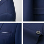 Men Suit Set Blazers 3 Pieces Wedding Business Elegant Formal Vest Pants Full Coats 2022 Luxury Slim Fit Jackets Free Shipping