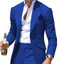 Business Casual Mens Suits One Button Groom Prom Party Tuxedos Custom  Blazer Jacket Pants 2 Pieces Wedding Costume Homme