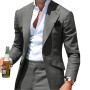 Business Casual Mens Suits One Button Groom Prom Party Tuxedos Custom  Blazer Jacket Pants 2 Pieces Wedding Costume Homme