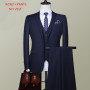 Plus Size Summer Thin Suits Men's Business Solid Color Slim Wedding Banquet Formal Suits 7XL 8XL 9XL