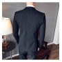 High-quality (Blazer + Vest + Trousers) Men's Italian Style Elegant and Fashionable Business Casual Gentleman Three-piece Suit
