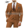 Men's 3 Piece Suit  Slim Fit   Blazer  Single breasted Business Wedding Prom Suits Grossmen For Wedding (Blazer+vest+Pant)