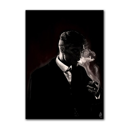 Posters And Prints Peaky Blinders Cillian Murphy smoking Poster Canvas Painting On The Wall Art Pictures Home Decor