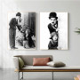 Vintage Black And White Charlie Chaplin Poster Famous Comedy Actor Canvas Painting Wall Art Pictures Living Room Home Decor