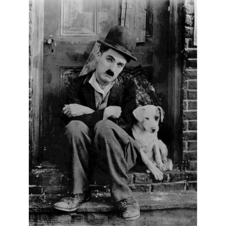 Vintage Black And White Charlie Chaplin Poster Famous Comedy Actor Canvas Painting Wall Art Pictures Living Room Home Decor