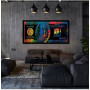 Wall Art Gold Modern Popular Colorful Hundred Money Canvas Painting Quadro Street Art Abstract Poster Wall Picture Home Decor