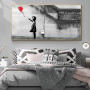 Banksy Impression On Canvas Girl With Red Ball Painting Art Graffiti HD Image Painting Tables Waterproof Wall Modern Room Decor