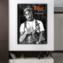 Modern Hip Hop Rapper Star Tupac Shakur Portrait Poster Vintage Canvas Painting 2PAC West Coast Legend Wall Art Home Room Decor