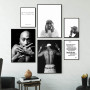 Tupac Shakur Black White Photography Canvas Art Prints Rap Poster Modern Hip Hop Music Lyrics Wall Pictures Living Room Decor