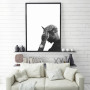 Tupac Shakur Black White Photography Canvas Art Prints Rap Poster Modern Hip Hop Music Lyrics Wall Pictures Living Room Decor