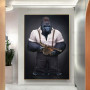 Abstract Gun Monkey Gorilla Animal Poster Mural Canvas Painting Bedroom Children's Room Wall Decoration Canvas Art No Frame Art