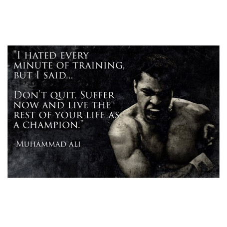 Motivational Posters Muhammad Ali Canvas Paintings Inspirational Quotes Posters and Print Wall Art Picture for Living Room Decor