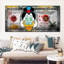 Disney Cartoon Donald Duck Poster Prints Abstract Money Wall Art on Canvas Painting Picture for Living Kids Room Home Decoration