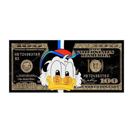 Disney Cartoon Donald Duck Poster Prints Abstract Money Wall Art on Canvas Painting Picture for Living Kids Room Home Decoration